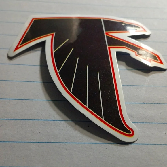 ATLANTA FALCONS vintage waterproof sticker...nwt..we bundle..enjoy - Picture 1 of 3